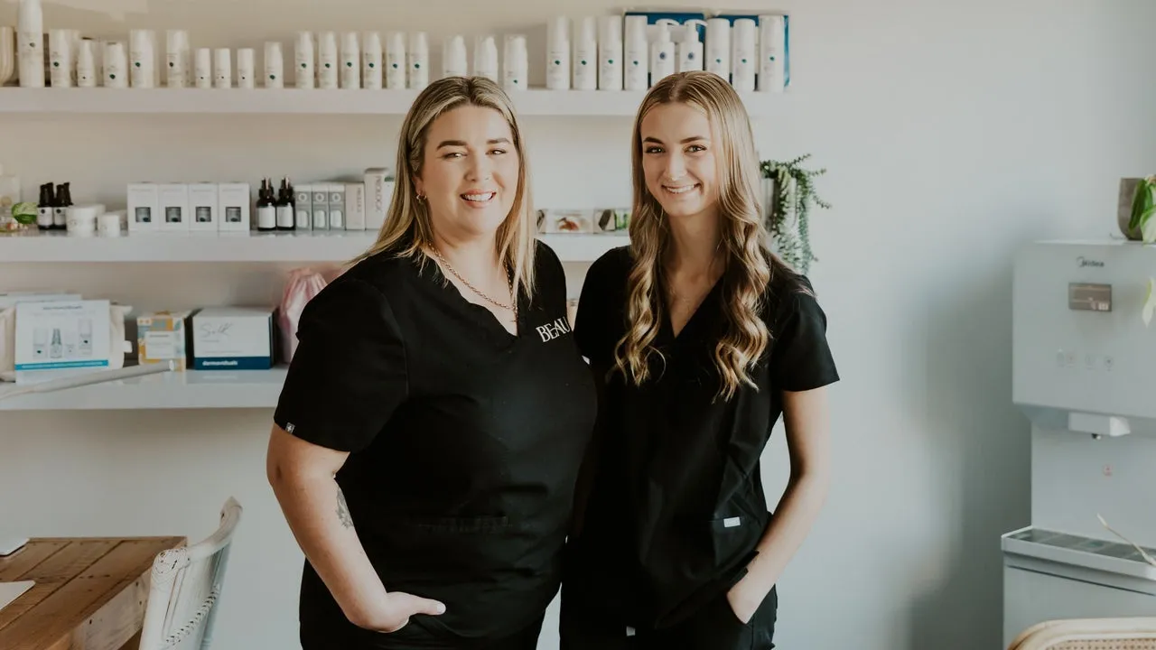 Arlena Phillips and the Beau Skin Clinic team in the Otorohanga clinic